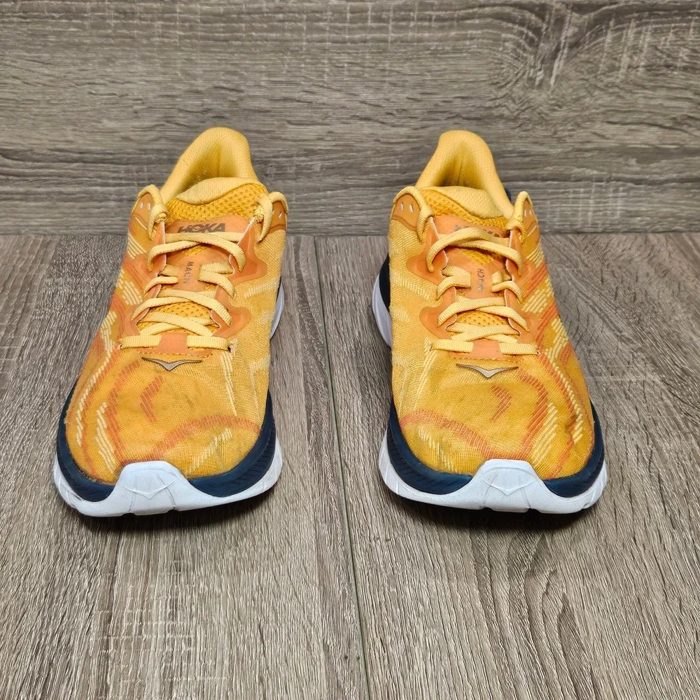 Hoka Mach Supersonic Mens 9.5 Running Shoes Yellow Camellia 1130250 RYCM